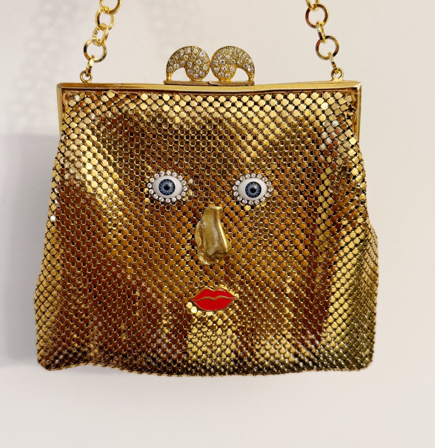 Ode to the masters gold mesh purse
