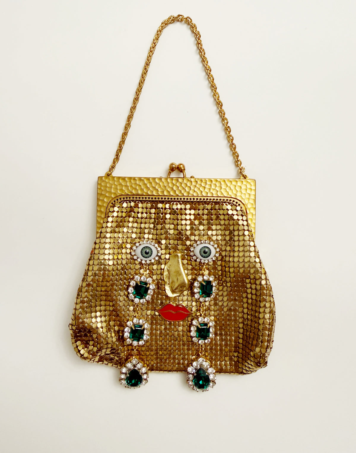 Ode to the master crybaby rhinestone mesh purse