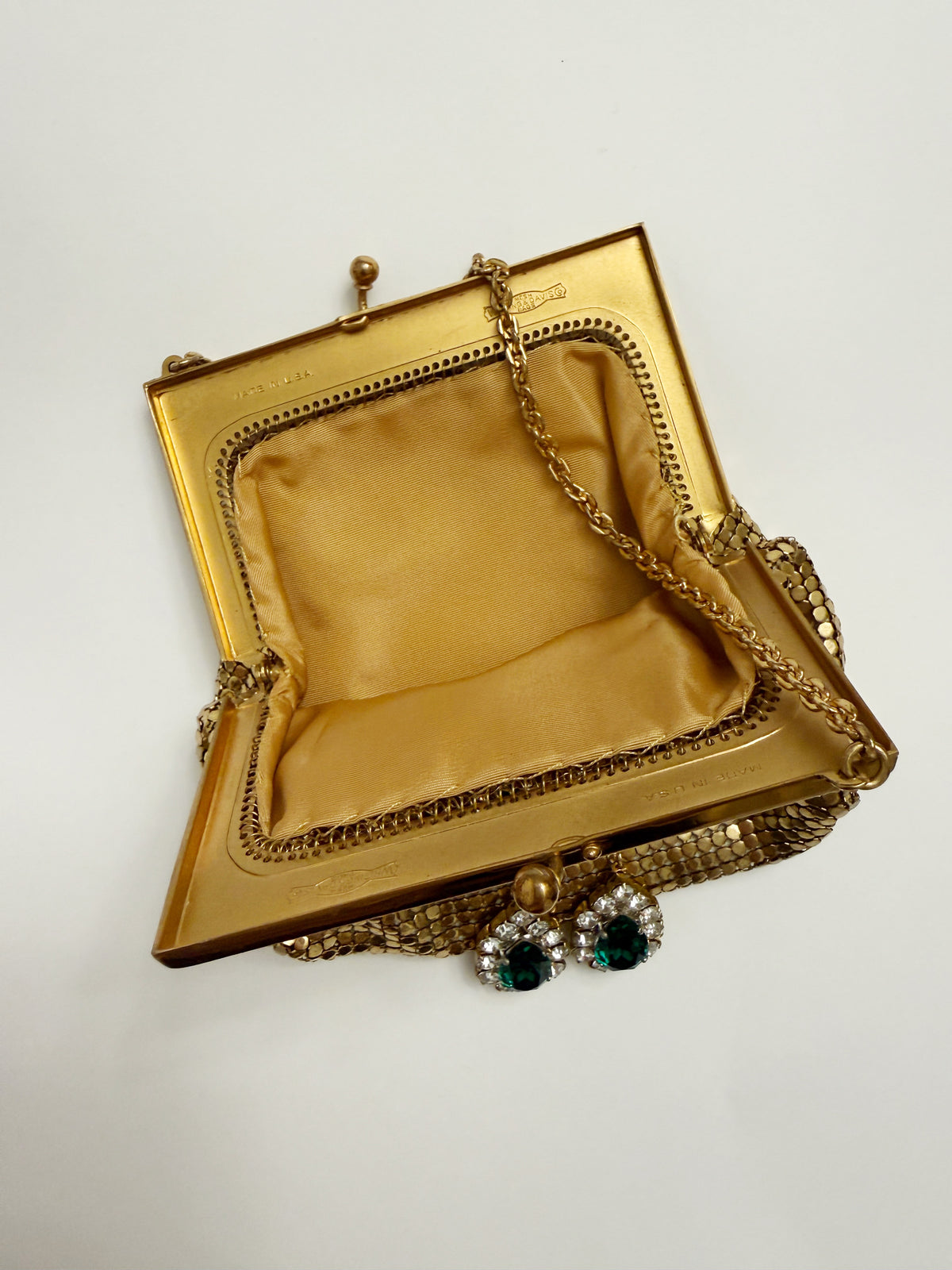 Ode to the master crybaby rhinestone mesh purse