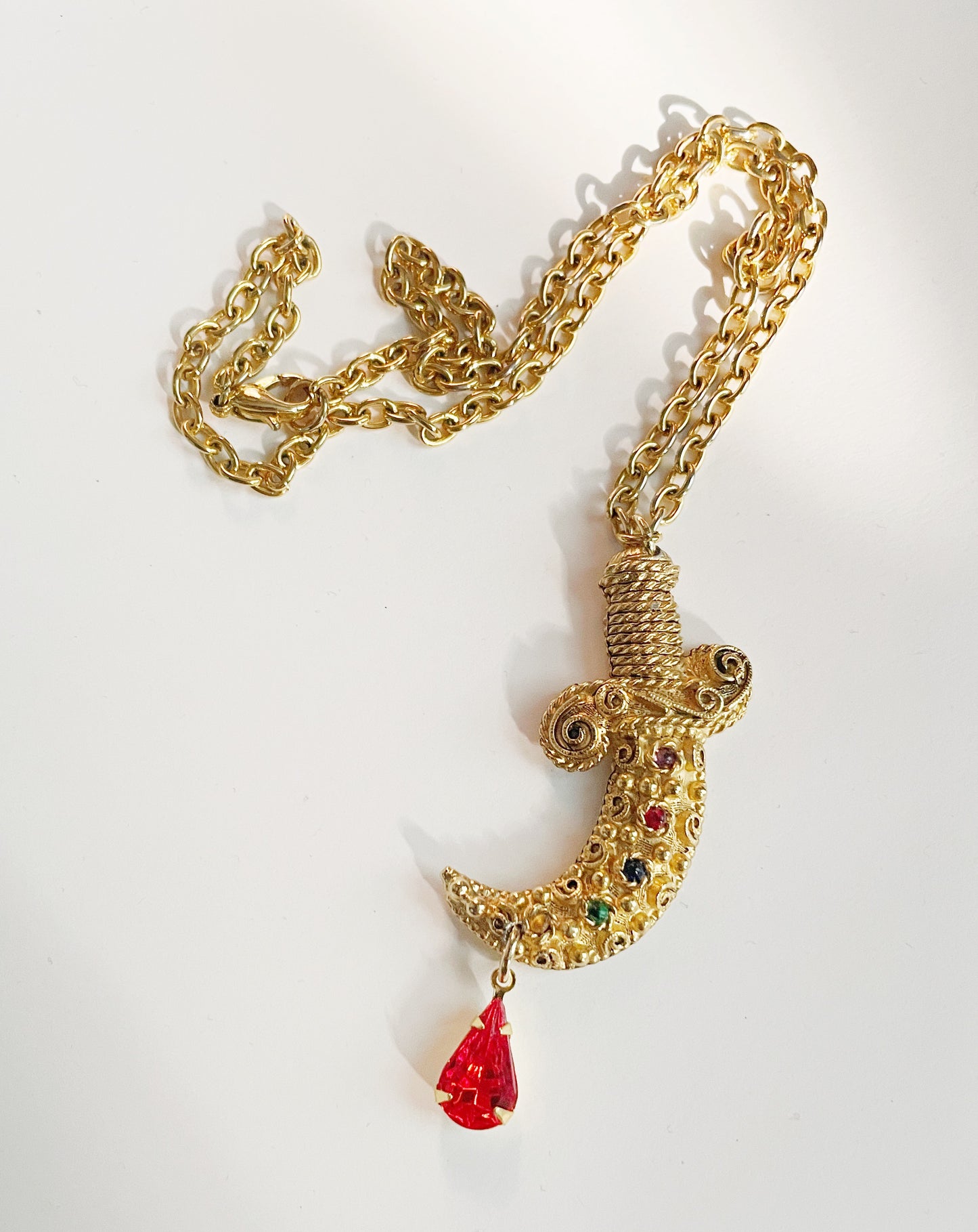 Vintage sword necklace