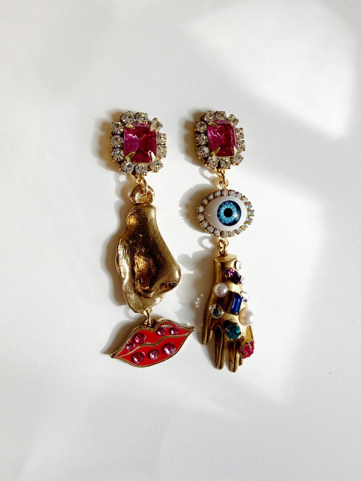 Ode to the master earrings: pink confetti edition