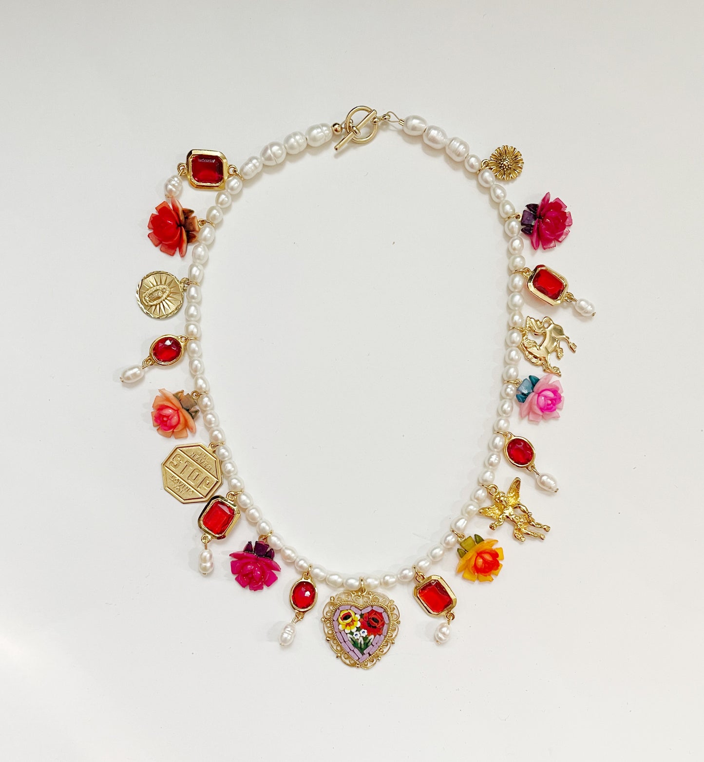 Desert Bloom charm necklace