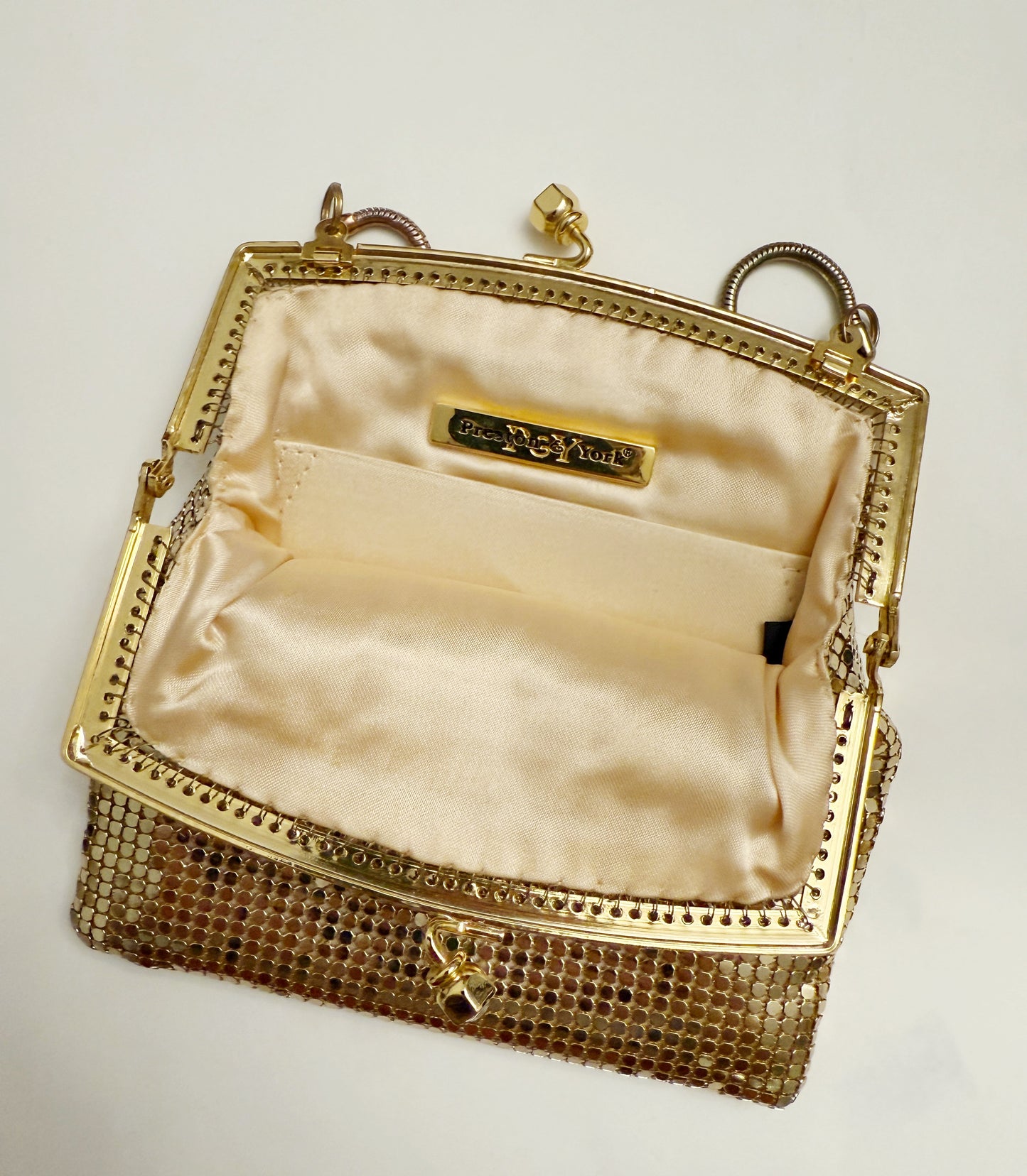 Ode to the master crybaby rhinestone mesh purse