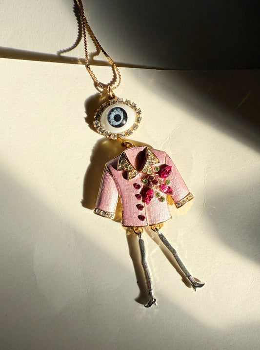 Coco blazer pendant necklace