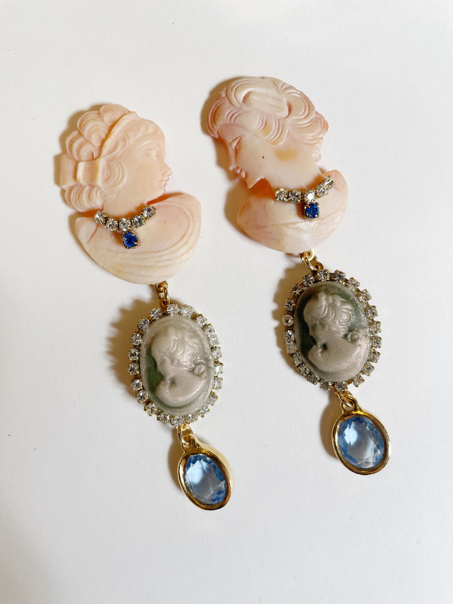 Charming cameo earrings