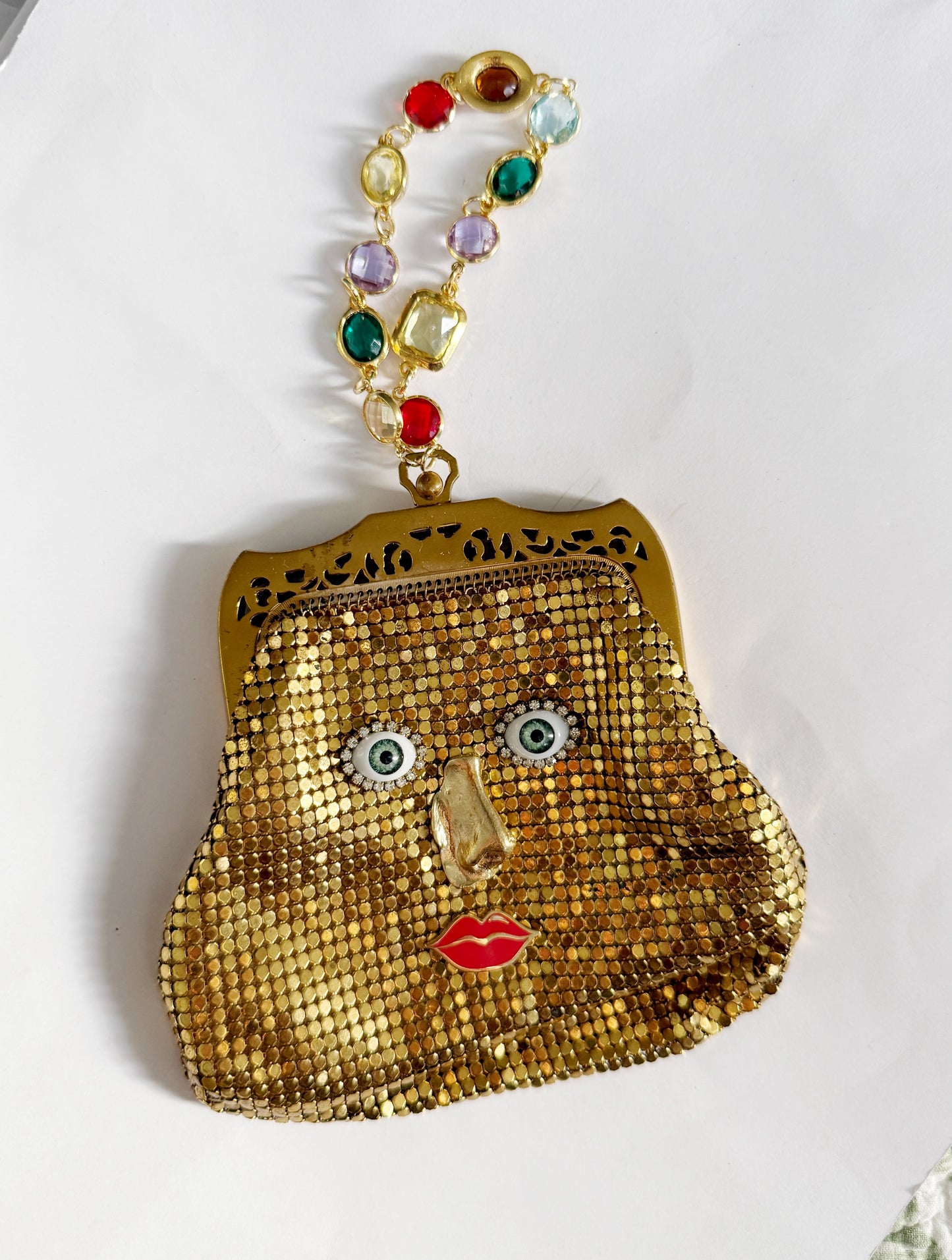 Ode to the masters gold mesh bracelet purse