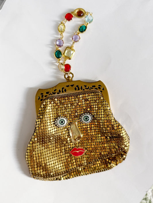 Ode to the masters gold mesh bracelet purse