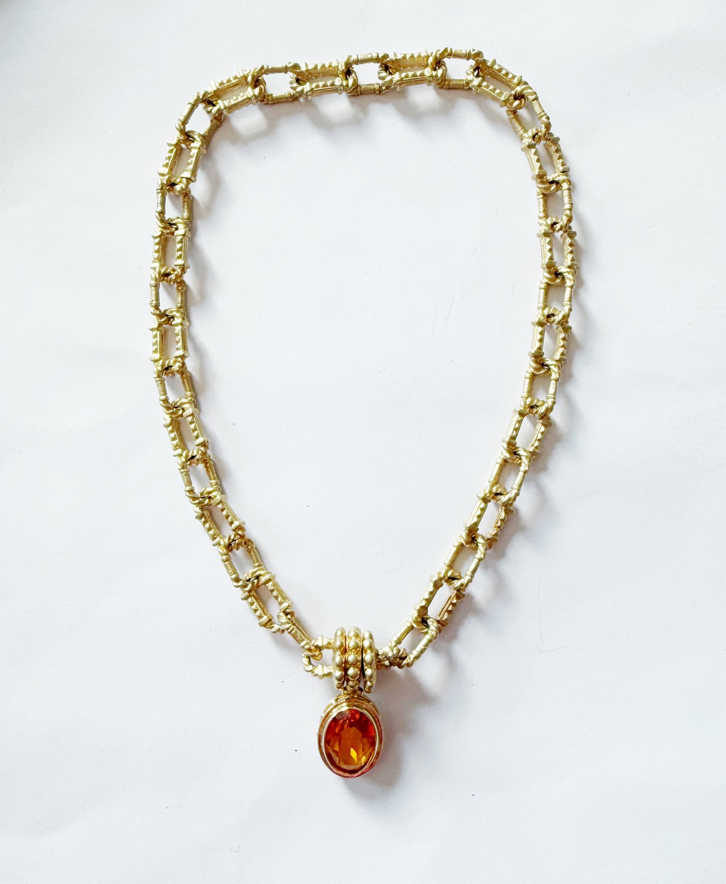 Citrine dream chain necklace