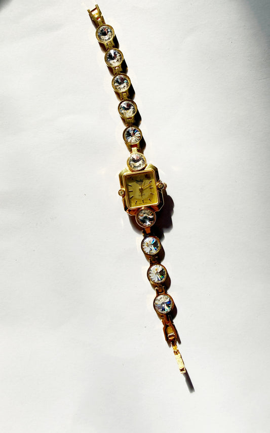Vintage rhinestone watch