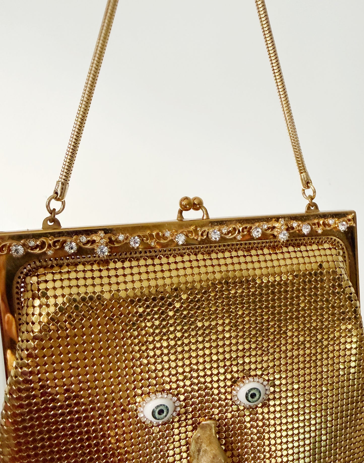 Ode to the masters gold mesh tassel purse