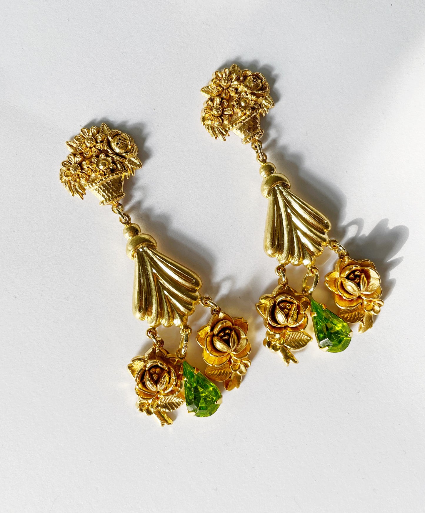 Gilded garden party earrings