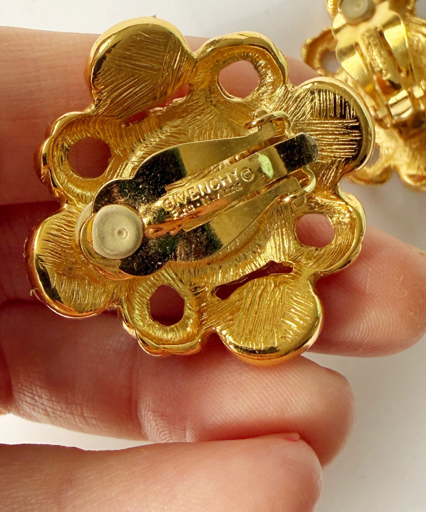 Vintage Givenchy clip on earrings