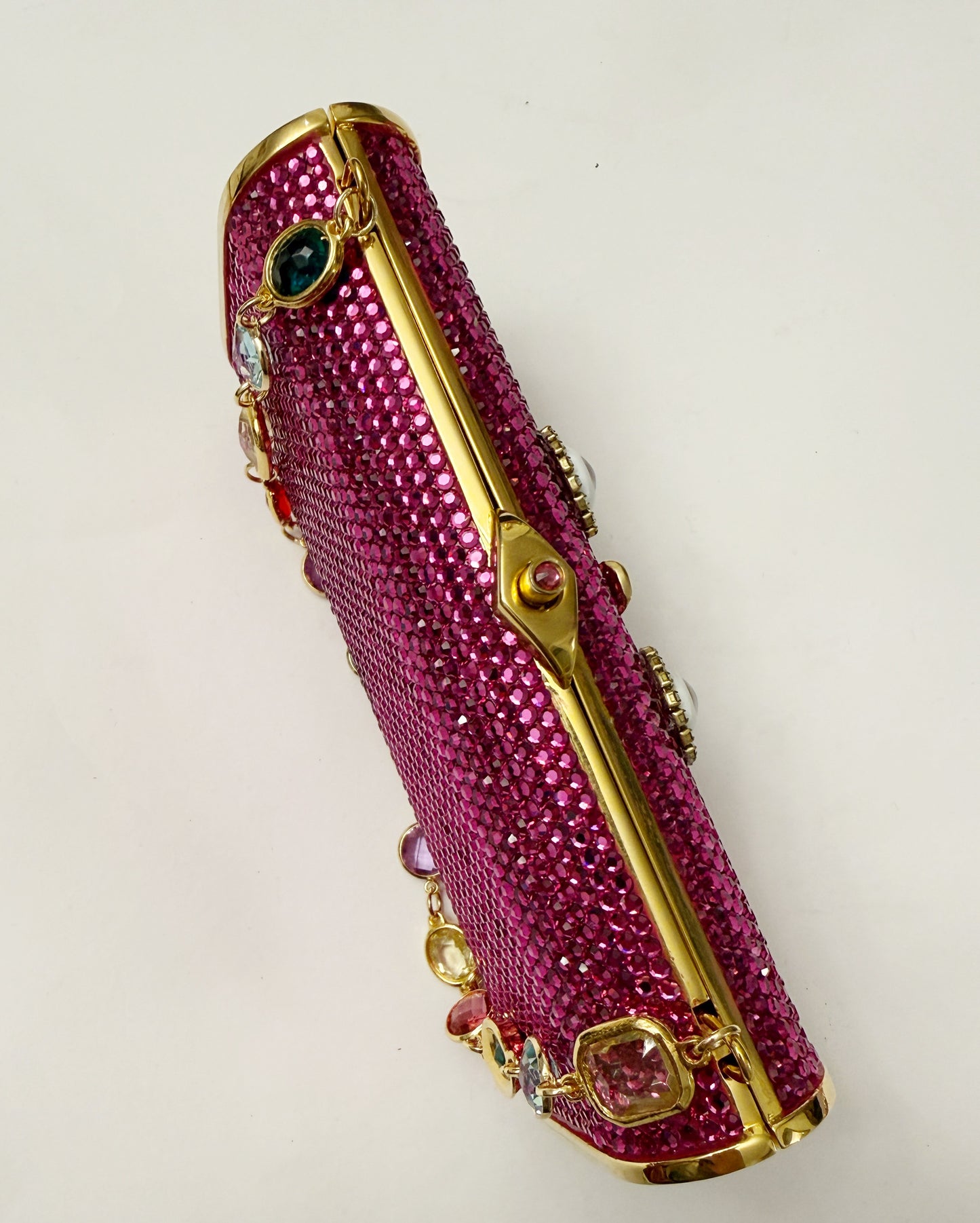 Ode to the master crybaby edition gold purple swarovski purse