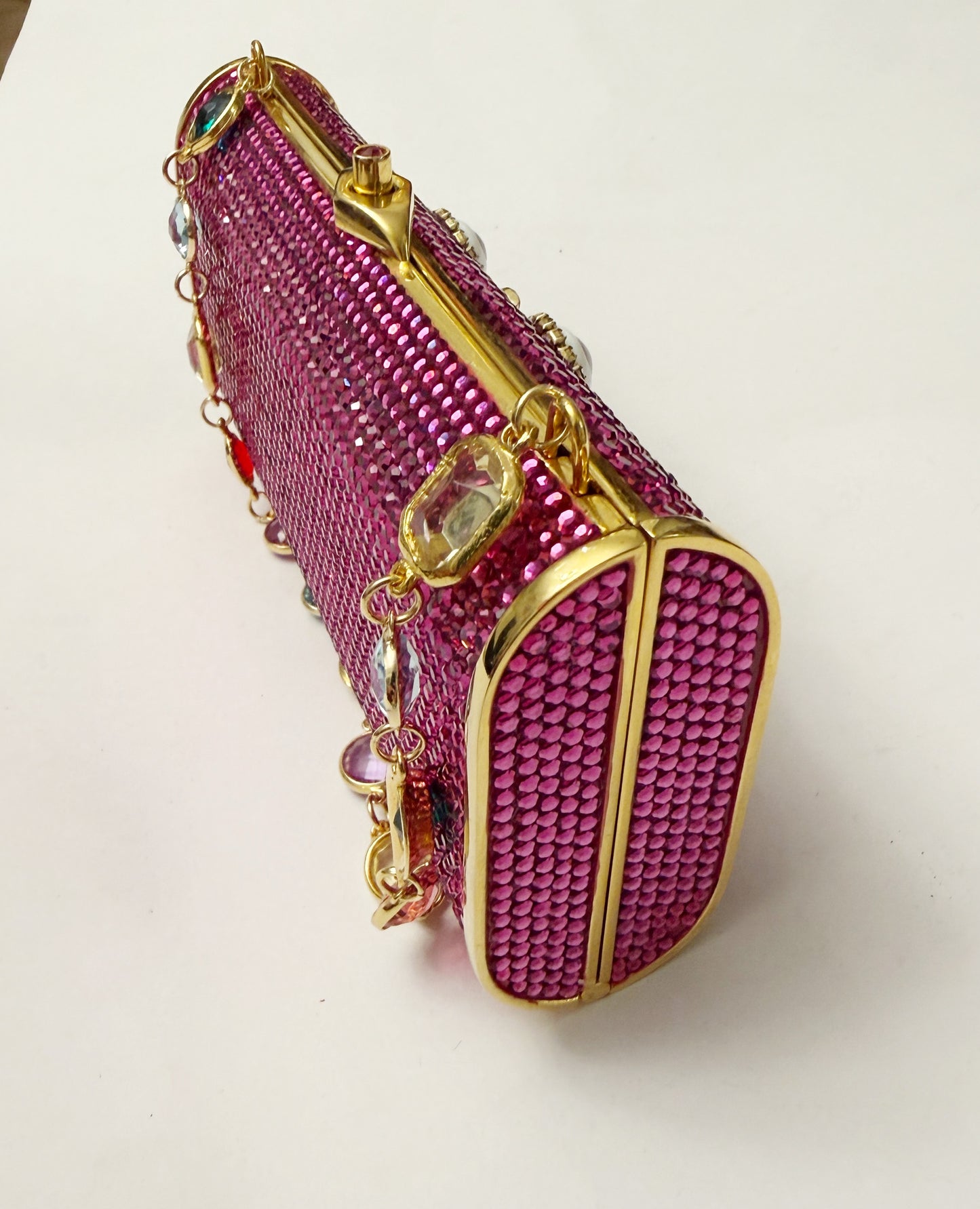 Ode to the master crybaby edition gold purple swarovski purse