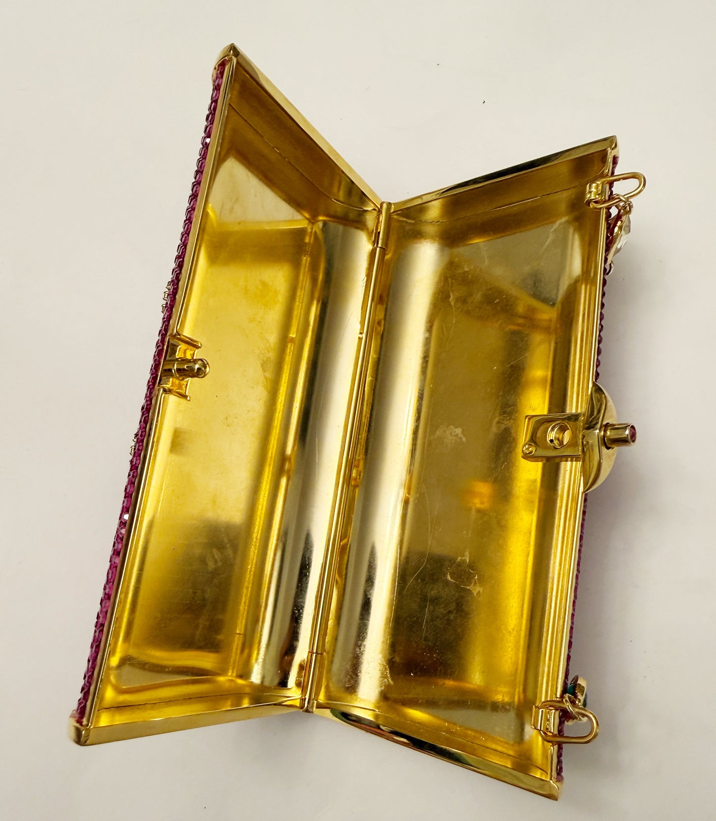 Ode to the master crybaby edition gold purple swarovski purse